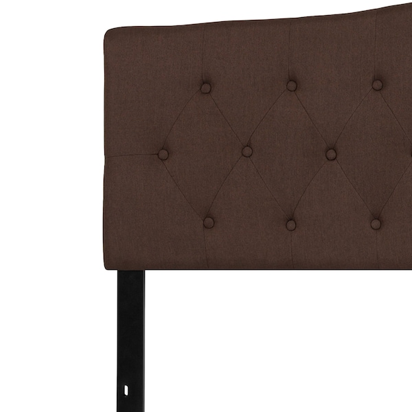 Flash Furniture King, Cambridge Headboard, Brown Fabric - HG-HB1708-K-DBR-GG