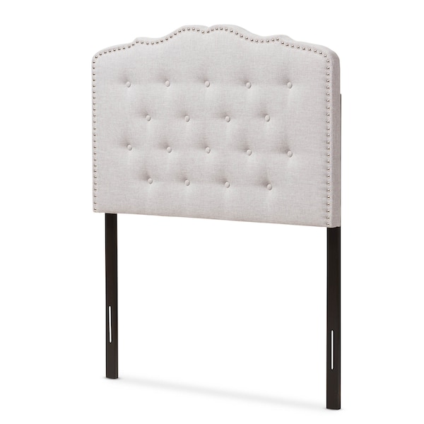 Baxton Studio Lucy Modern Greyish Beige Twin Size Headboard - 135-7272