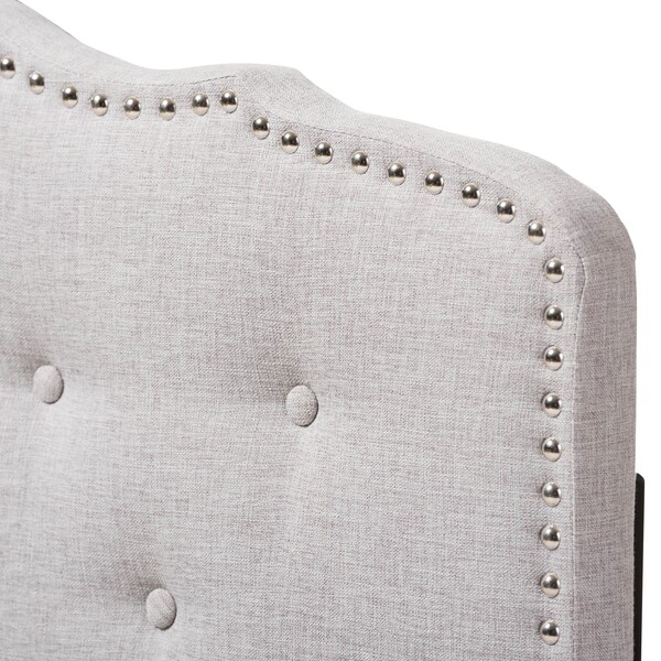 Baxton Studio Lucy Modern Greyish Beige Twin Size Headboard - 135-7272