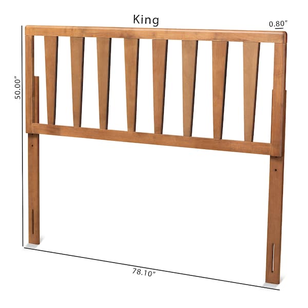 Baxton Studio Duncan Modern and Contemporary Ash Walnut Finished Wood Queen Size Headboard - 181-11102-ZORO