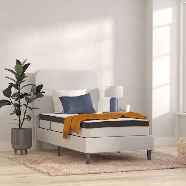 Flash Furniture 10" Hybrid Mattress, Twin Mattress in a Box - CL-E230P-R-T-10-GG