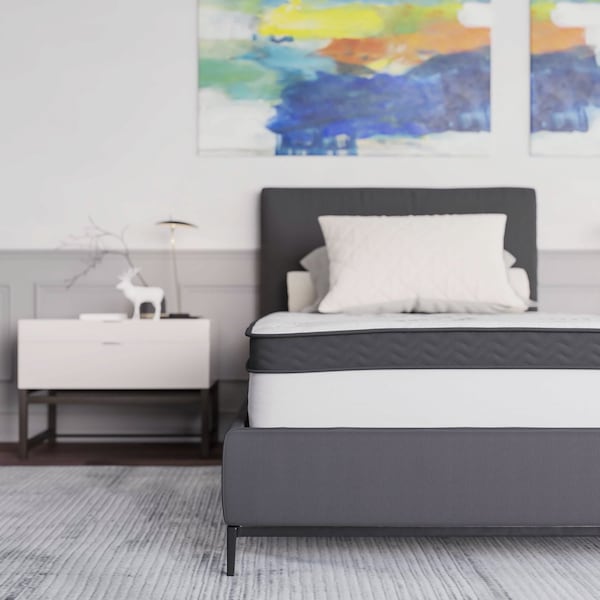 Flash Furniture 10" Hybrid Mattress, Twin Mattress in a Box - CL-E230P-R-T-10-GG
