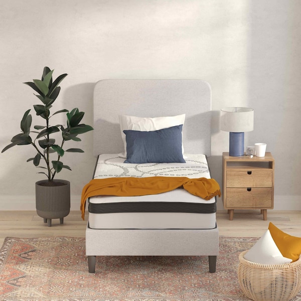 Flash Furniture 10" Hybrid Mattress, Twin Mattress in a Box - CL-E230P-R-T-10-GG