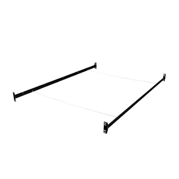 Hollywood Bed Frame Hollywood Bed Frame 401BOR-I 73 x 1.5 x 1.5 in. Bolt on Bed Rails Twin & Full Size; Black - 401BOR-I