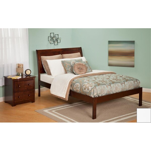 Atlantic Furniture Portland Full Bed with Open Foot Rail in a White Finish - AR8931002
