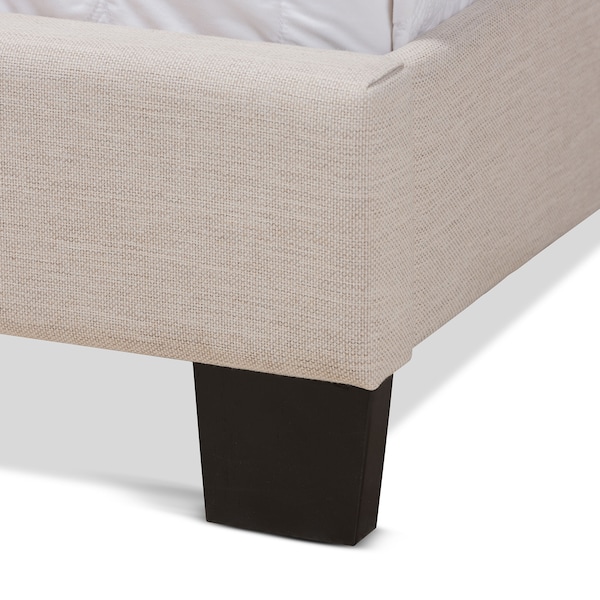 Baxton Studio Lisette Modern Beige Upholstered Queen Size Bed - 150-8851