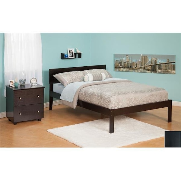 Atlantic Furniture Atlantic Furniture AR8131001 Orlando Full Bed with Open Foot Rail in an Espresso Finish - AR8131001