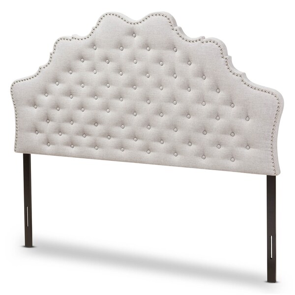 Baxton Studio Hilda Modern Greyish Beige King Size Headboard - 142-7759