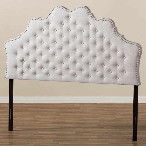Baxton Studio Hilda Modern Greyish Beige King Size Headboard - 142-7759