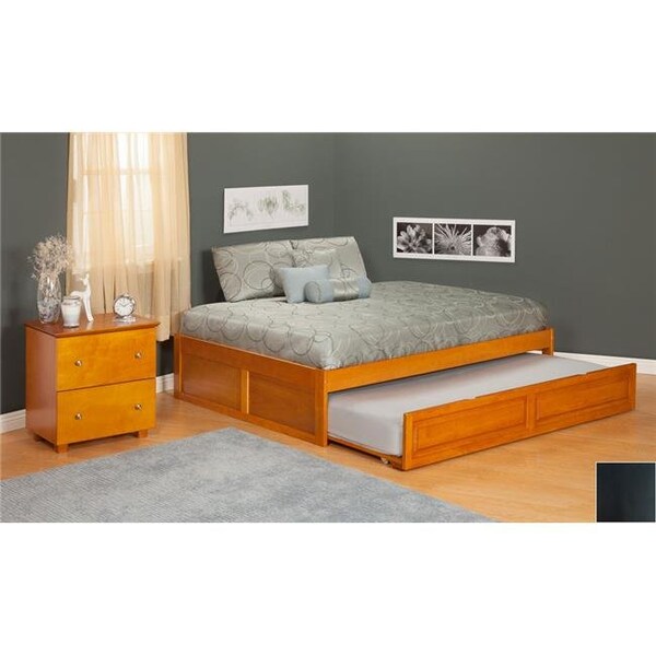 Atlantic Furniture Atlantic Furniture AR8022011 Urban Concord Twin Size with Flat Panel Foot Board and Trundle Bed - Espresso - AR8022011