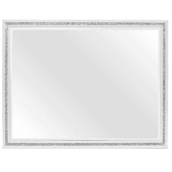 Global Furniture Usa Transitional Glam  Lily White Full Bed Group - 3880