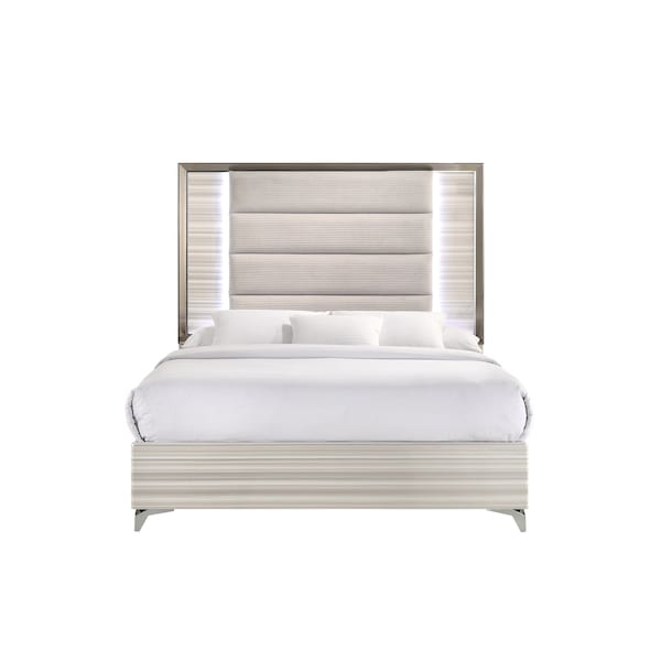 Global Furniture Usa Modern  Zebra Zambrano White Queen Bed Group - 3241