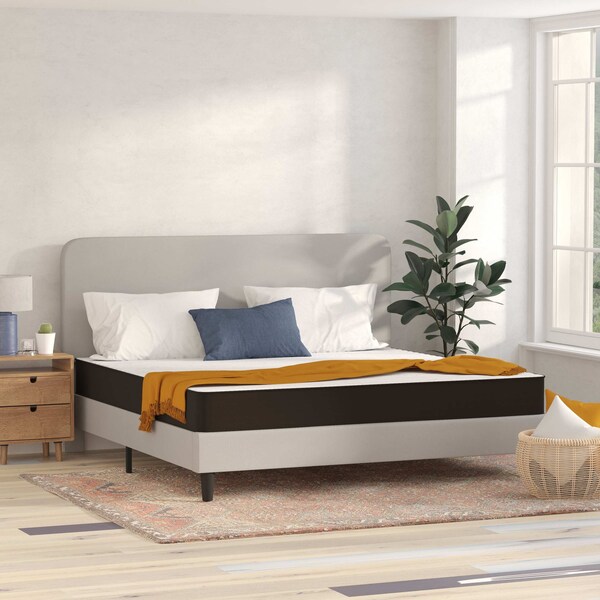 Flash Furniture 8" Hybrid Mattress, King Mattress in a Box - CL-E238-B-K-GG