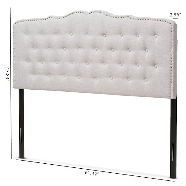 Baxton Studio Lucy Modern Greyish Beige King Size Headboard - 135-7278