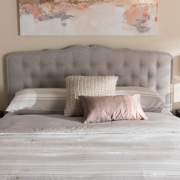 Baxton Studio Lucy Modern Greyish Beige King Size Headboard - 135-7278