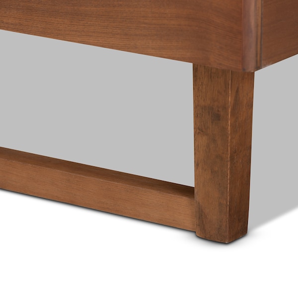 Baxton Studio Marin Modern and Contemporary Walnut Brown Finished Wood Queen Size Platform Bed - 184-11136-9411-ZORO