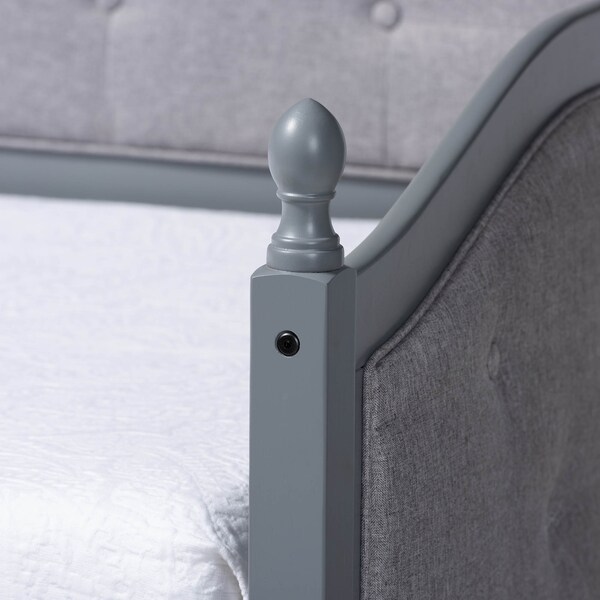Baxton Studio Marlie Grey Grey Finished Wood Twin Size Daybed with Trundle - 158-9629