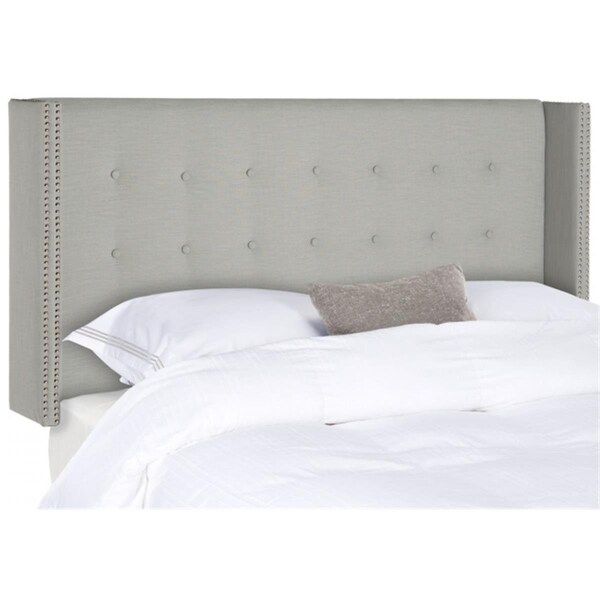 Safavieh Keegan Linen Queen Size Headboard- Silver - 53.9 x 8.3 x 45.7 in. - MCR4006K-Q