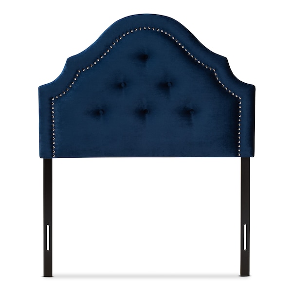 Baxton Studio Cora Royal Blue Velvet Upholstered Twin Size Headboard - 154-9321