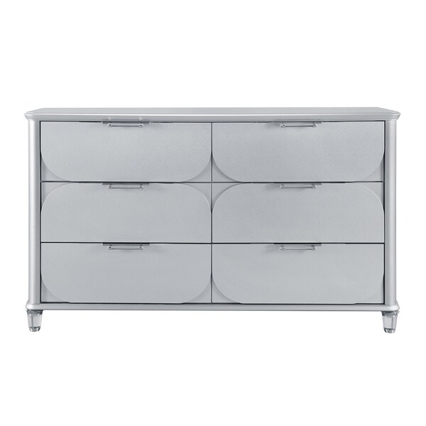 Global Furniture Usa Contemporary Lando Silver Queen Bed Group - 6692