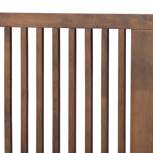 Baxton Studio Kioshi Mid-Century Modern Transitional Ash Walnut Finished Wood King Size Platform Bed - 180-11153-9816-ZORO