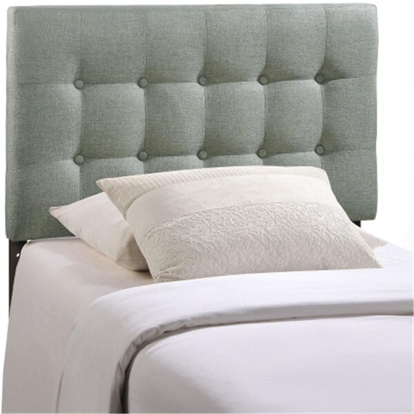 East End Imports Emily Twin Fabric Headboard- Gray - MOD-5176-GRY
