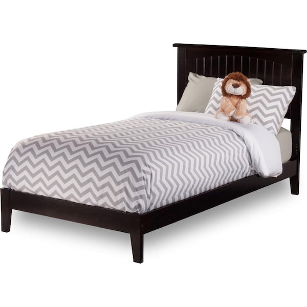 Atlantic Furniture Nantucket Extra Long Open Foot, Espresso - Twin - AR8211001