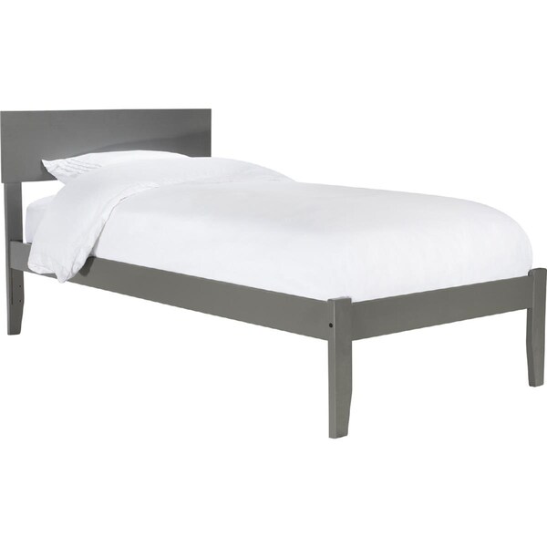 Atlantic Furniture Orlando Twin Extra Large Platform Bed with Open Foot Board - Grey - AR8111009