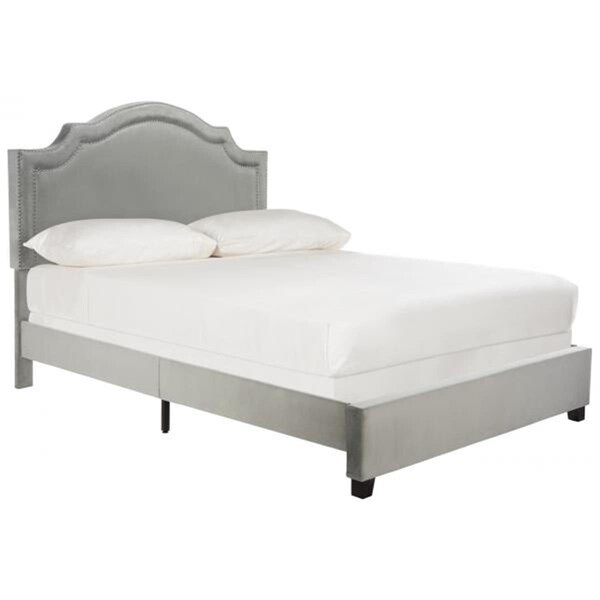 Safavieh 54.25 x 88.75 x 64.5 in. Theron Bed, Grey - Queen Size - FOX6211F-Q