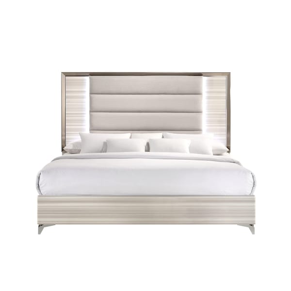 Global Furniture Usa Modern  Zebra Zambrano White King Bed Group - 3240