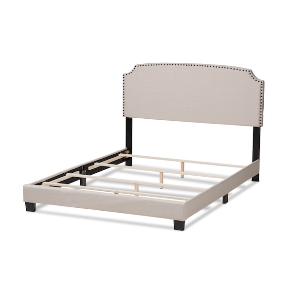 Baxton Studio Odette Modern Light Beige Upholstered Full Size Bed - 146-8245