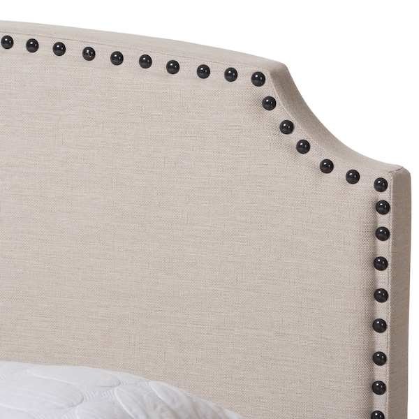 Baxton Studio Odette Modern Light Beige Upholstered Full Size Bed - 146-8245
