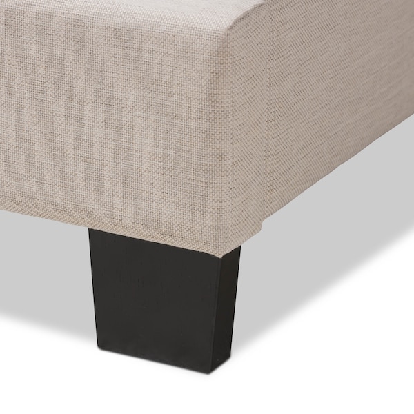 Baxton Studio Odette Modern Light Beige Upholstered Full Size Bed - 146-8245