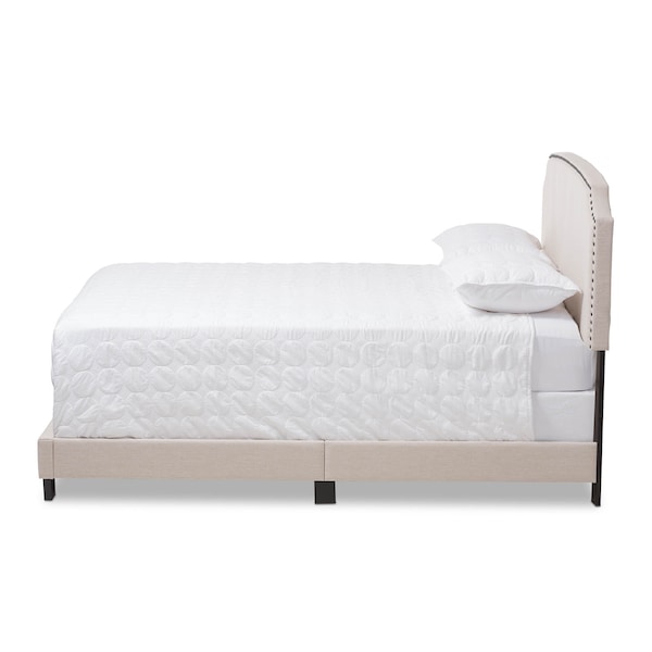 Baxton Studio Odette Modern Light Beige Upholstered Full Size Bed - 146-8245