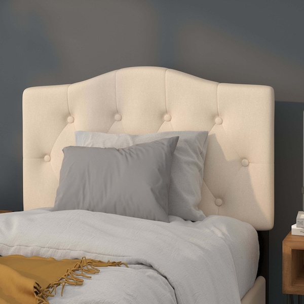 Flash Furniture Cambridge Headboard, Twin Size, Beige Fbrc - HG-HB1708-T-B-GG