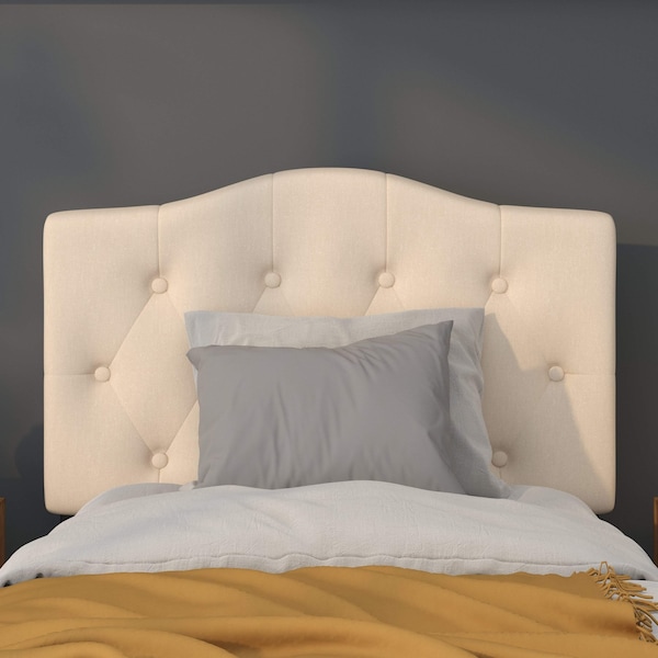 Flash Furniture Cambridge Headboard, Twin Size, Beige Fbrc - HG-HB1708-T-B-GG