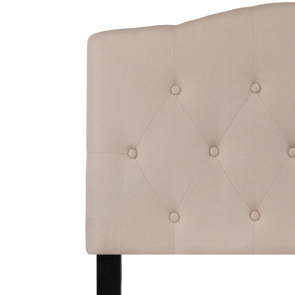 Flash Furniture Cambridge Headboard, Twin Size, Beige Fbrc - HG-HB1708-T-B-GG