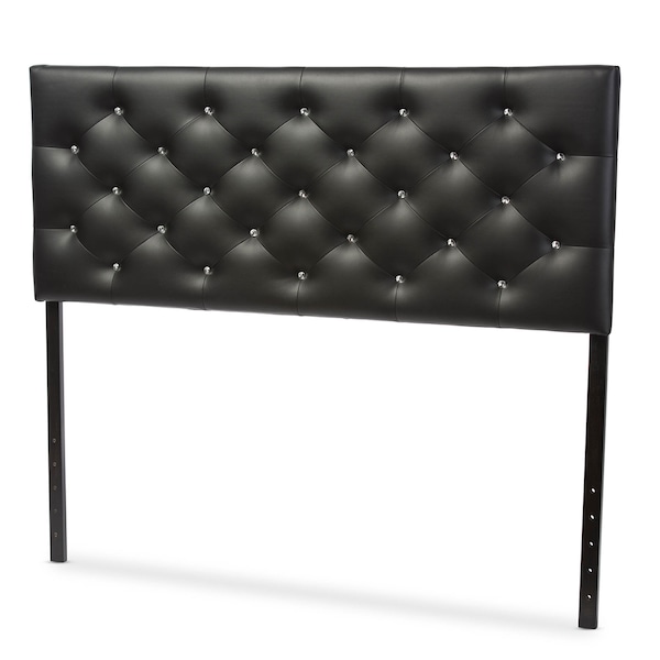Baxton Studio Viviana Faux Leather Upholstered Button-tufted Queen Size Headboard - 120-6458