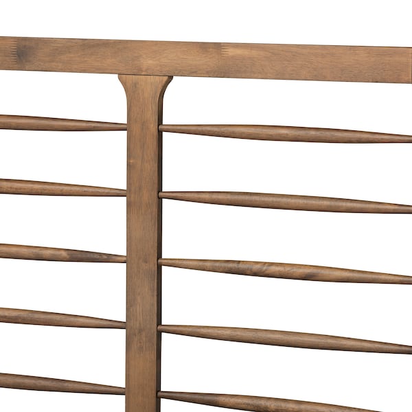 Baxton Studio Lucie Modern and Contemporary Walnut Brown Finished Wood Queen Size Platform Bed - 184-11148-9411-ZORO