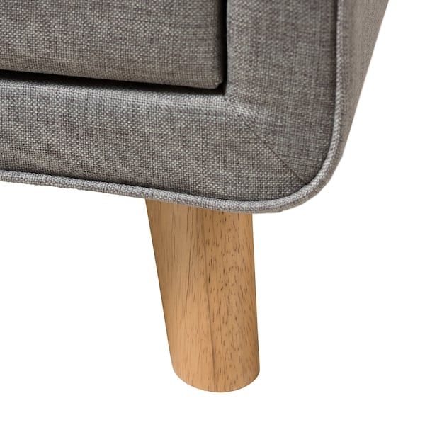 Baxton Studio Jonesy MidCentury Modern Transitional Grey Fabric Upholstered Full Size 3Piece Bedroom Set - 219-6702-7288-ZORO