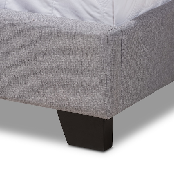 Baxton Studio Aden Modern Grey Upholstered King Size Bed - 149-8972