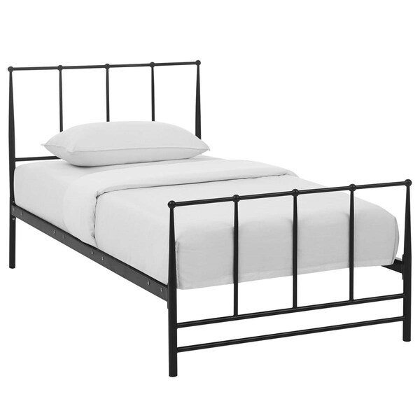 Modway Furniture Modway  39.5 H x 41 W x 78.5 L in. Estate Twin Bed, Brown - MOD-5480-BRN