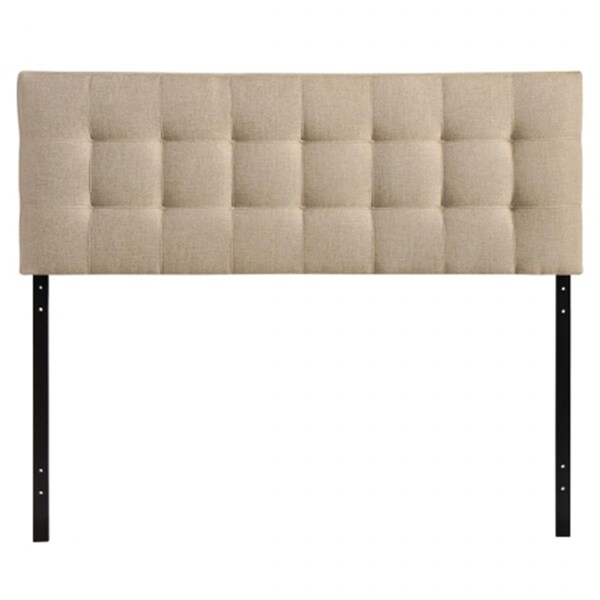 East End Imports Lily Queen Fabric Headboard, Beige - MOD-5041-BEI