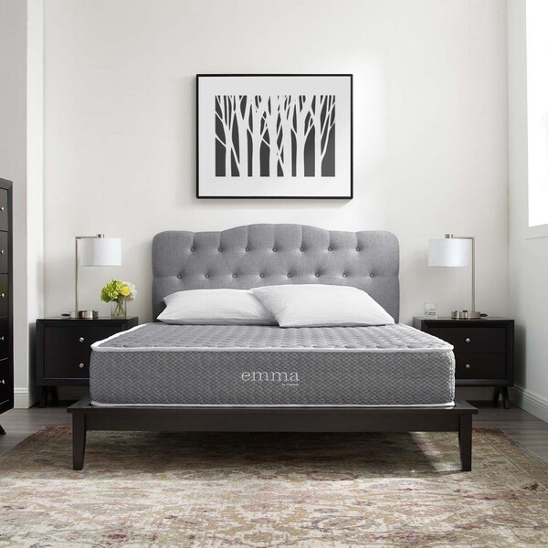 Modway Furniture 10 in. Emma Queen Mattress - MOD-6262-WHI