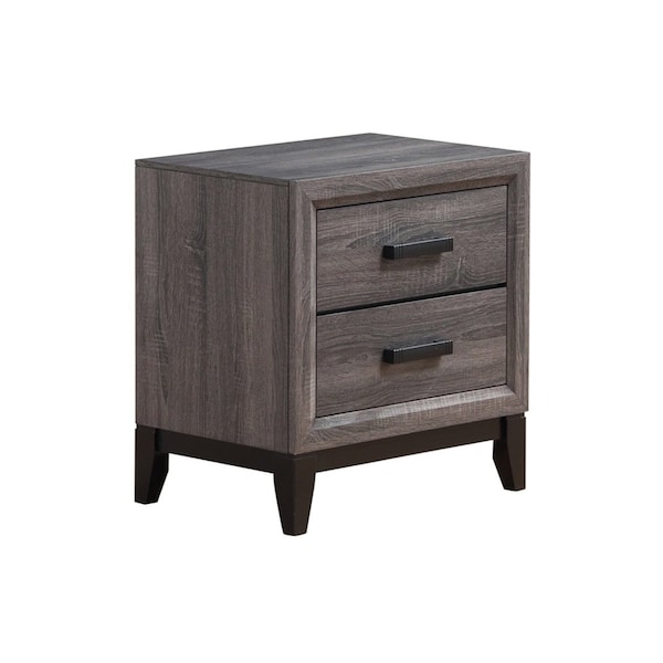 Global Furniture Usa Rustic Transitional Foil Kate Grey Full Bed Group - 2851