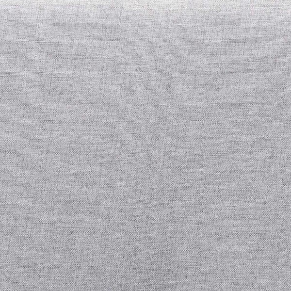 Baxton Studio Seren Mid-Century Light Grey Fabric Upholstered and Walnut Brown Finished Wood Platform Bed-Twin - 191-11530-11158-ZORO