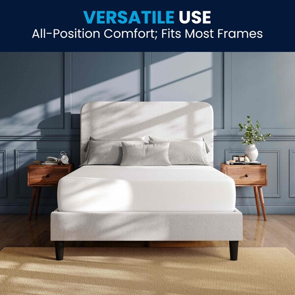 Flash Furniture Cloud Green Tea Cooling Gel 3-Layer Memory Foam 10in. Full Mattress in a Box, Washable Cover - CL-MFB3L-10-F-GG