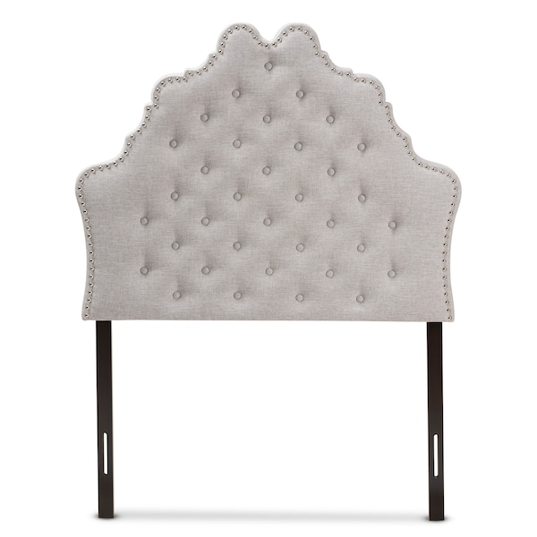 Baxton Studio Hilda Modern Greyish Beige Twin Size Headboard - 142-7753