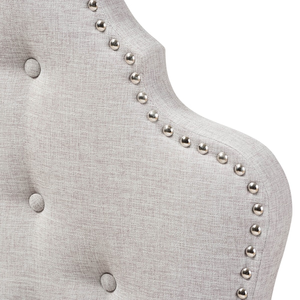 Baxton Studio Hilda Modern Greyish Beige Twin Size Headboard - 142-7753