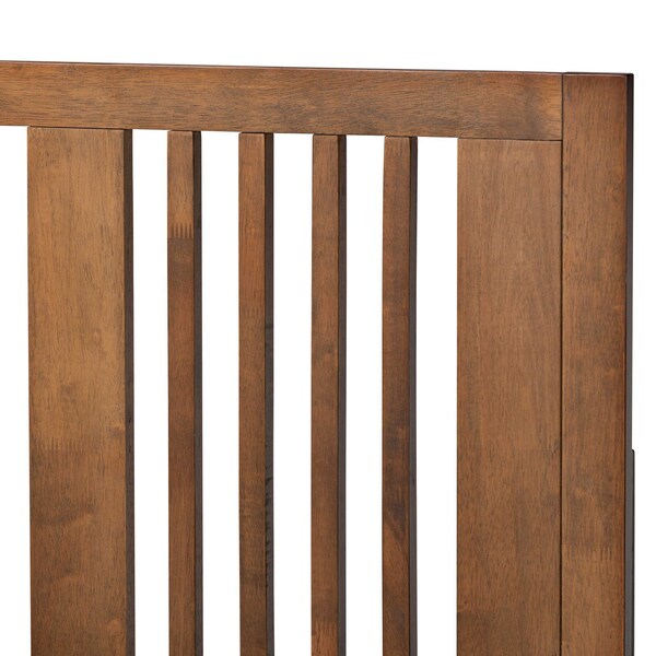 Baxton Studio Kioshi Mid-Century Modern Transitional Ash Walnut Finished Wood Twin Size Platform Bed - 180-11150-11158-ZORO